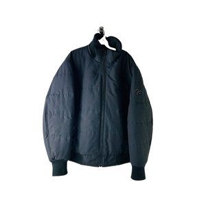 North Aware Move Forward Black Two in One Puffer Parka Coat